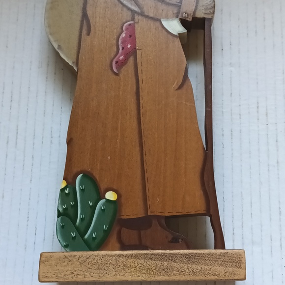 Folk Art Wood Grandeur Noel Rustic Santa Old Saint Nick Hand Painted Figurine - Picture 8 of 13